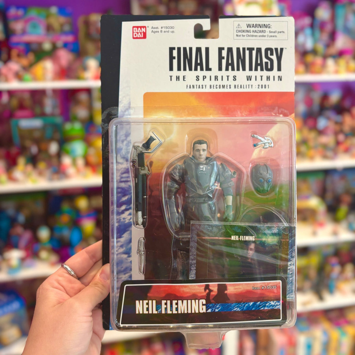 Final Fantasy: The Spirits Within - Neil Fleming Action Figure (MOC, Bandai, 2001) - PopCultGang