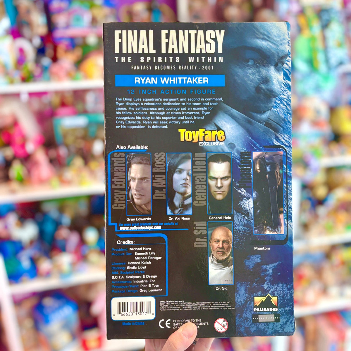 Final Fantasy: The Spirits Within - Ryan Whittaker 30 cm Action Figure Doll (NIB, Bandai, 2001) - PopCultGang