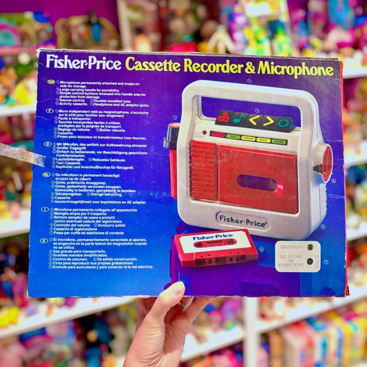 Fisher-Price: Casette Recorder & Microphone (new in box, 80s) - PopCultGang