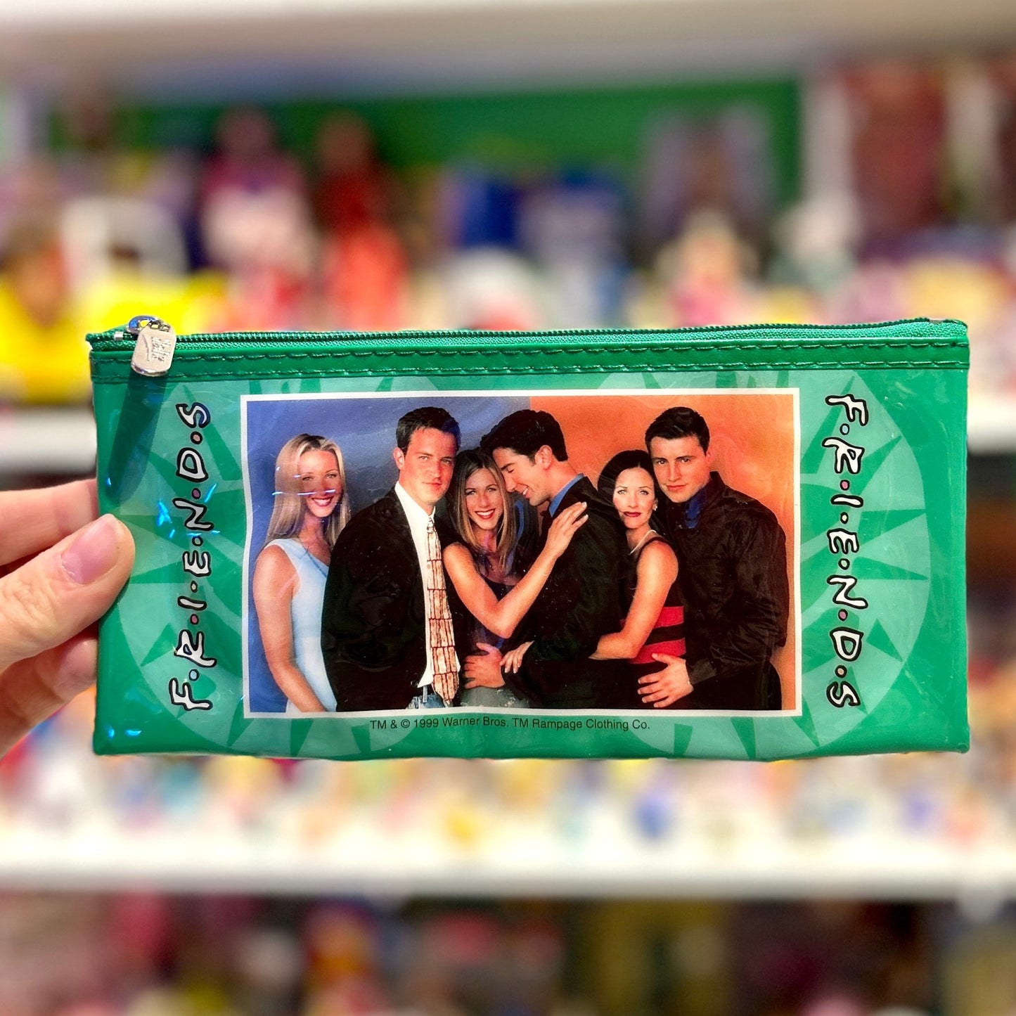 Friends TV - Series: Vintage Green Pencil Case (Warner Bros., 90s) - PopCultGang