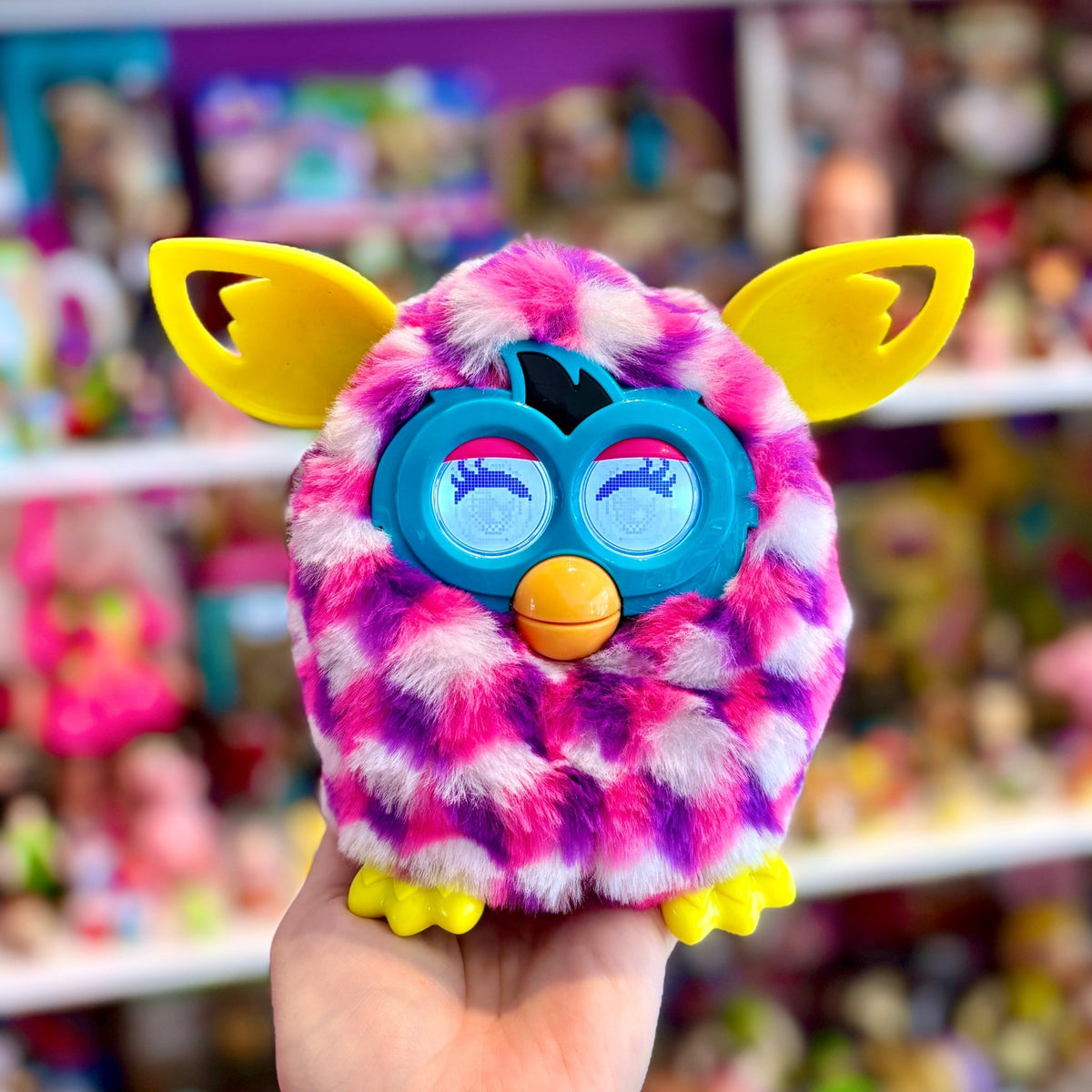 Furby Boom: Pink Cubes Furby - Electronic Talking Pet (Hasbro, 2012) - PopCultGang