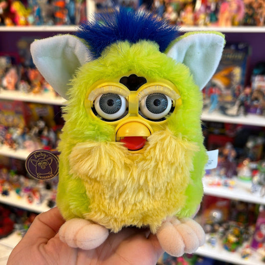 Furby (Green/Blue, 1998, Tiger Electronics) - PopCultGang