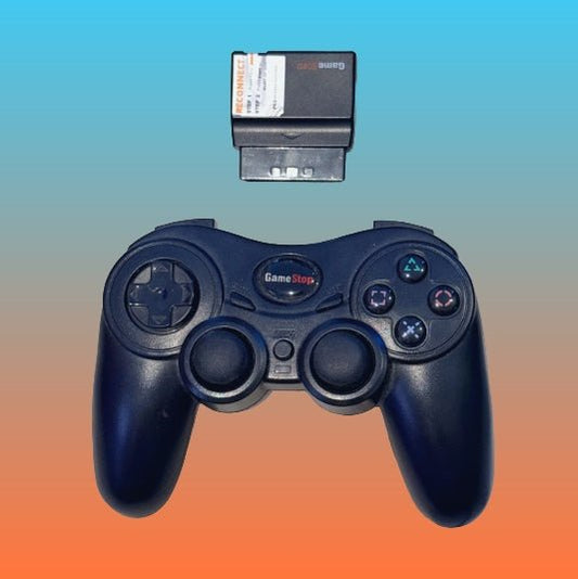 GameStop - Wireless PS2 Playstation 2 Controller + Dongle - PopCultGang