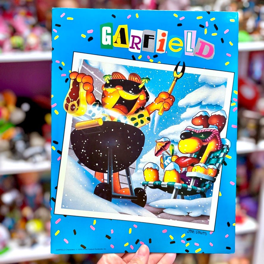 Garfield Blue A4 Folder: Snow Party (80s) - PopCultGang