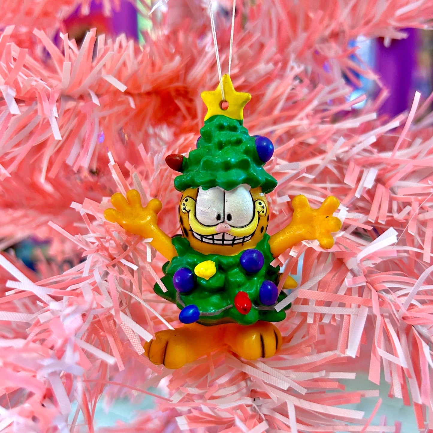 Garfield Christmas Tree Holiday Ornament (90's) - PopCultGang