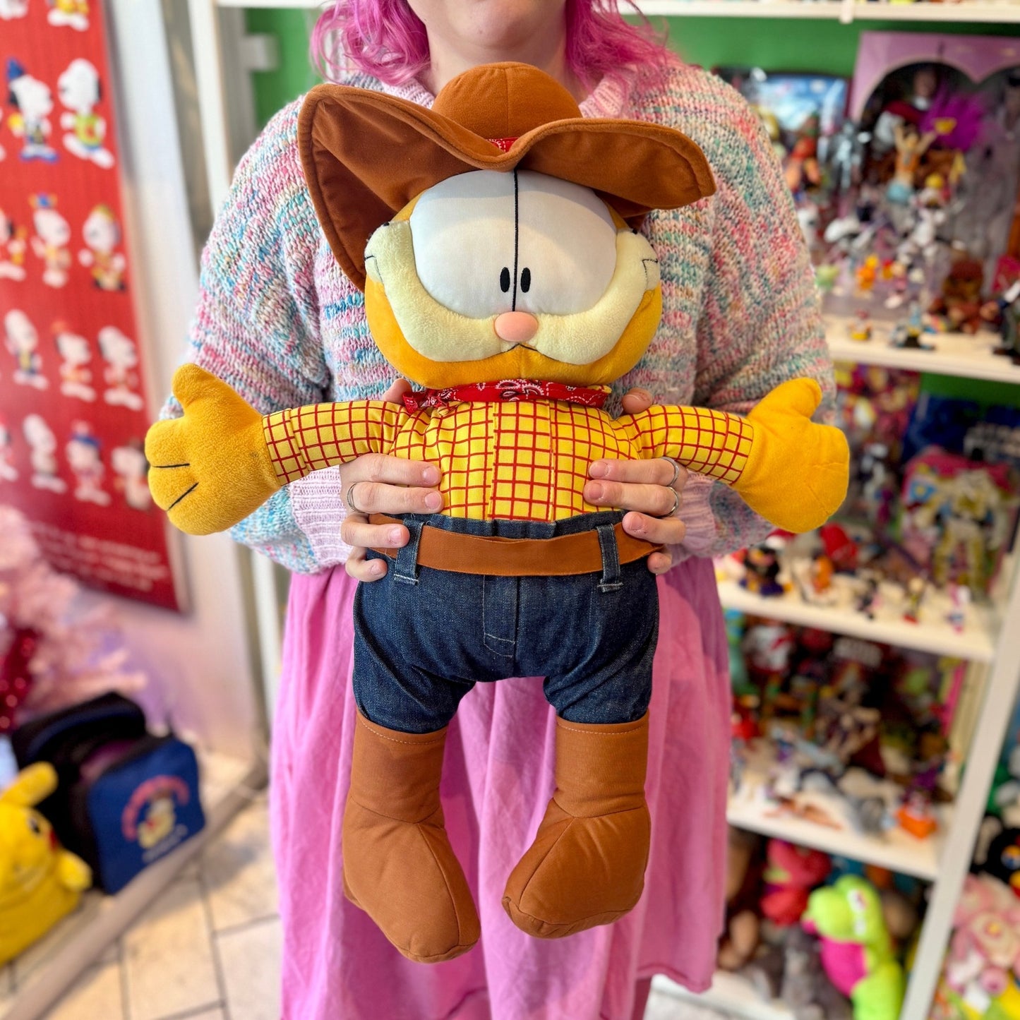 Garfield Cowboy Plush 60cm (Gosh! 2000s) - PopCultGang