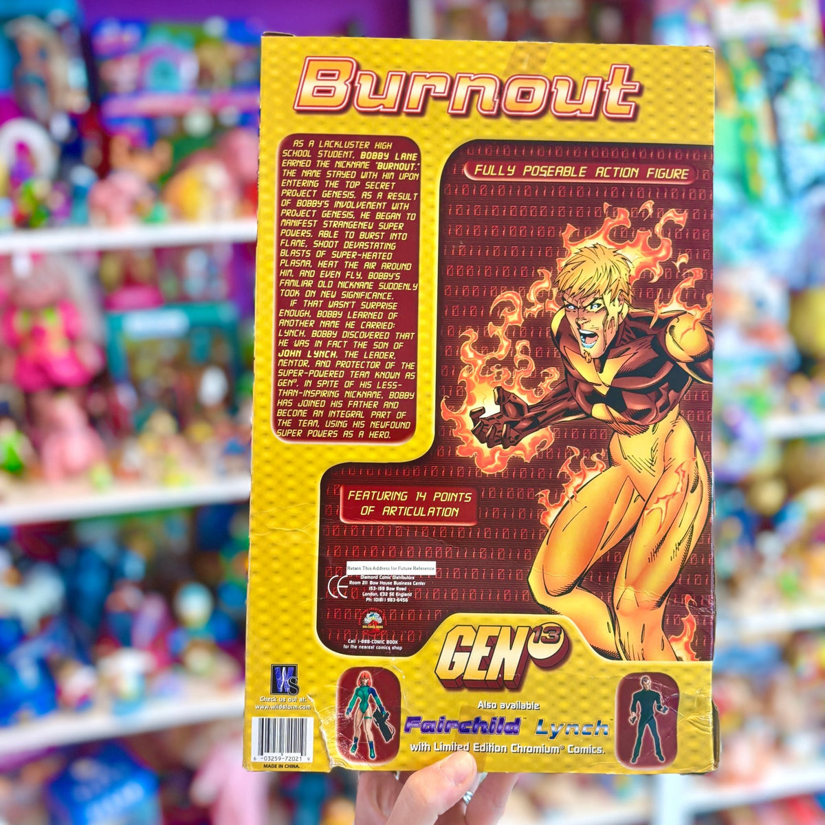 Gen 13: Burnout - 30 cm Poseable Doll Figure (Diamond Comics, Wildstorm, 1999) - PopCultGang