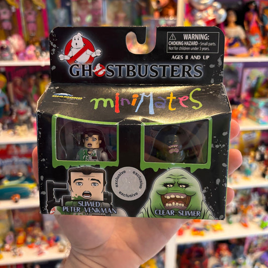 Ghostbusters Minimates: Peter Venkman (Slimed) / Clear Slimer - PopCultGang