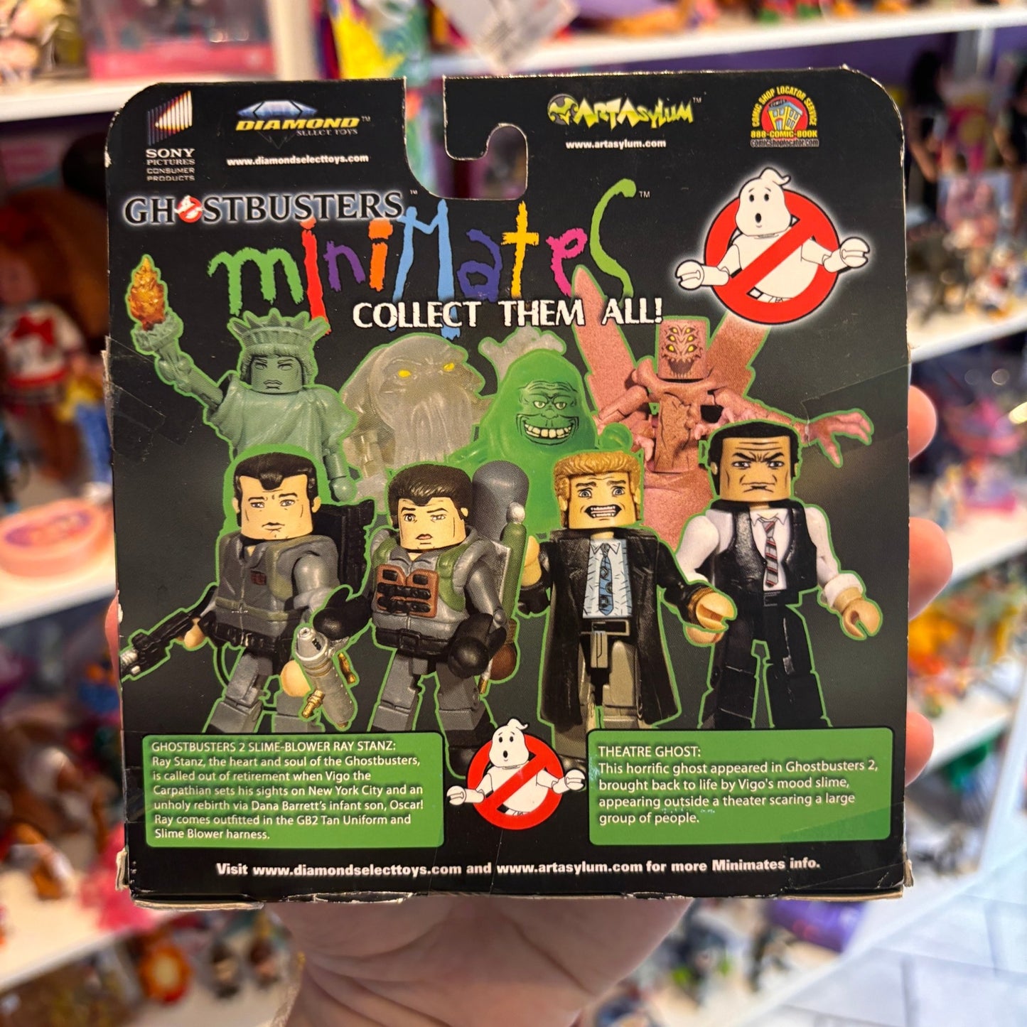 Ghostbusters Minimates: Ray (Ghostbusters 2 Slime Blower) / Theatre Ghost - PopCultGang