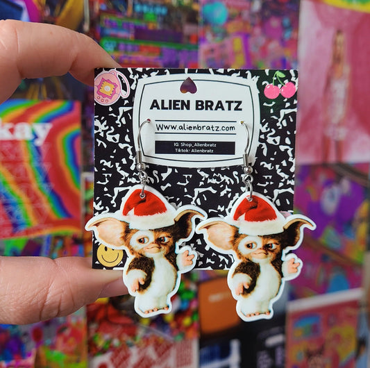 Gizmo Santa Earrings - PopCultGang