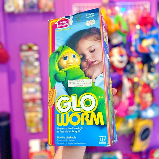 Glo Worm - Green Plush (in box, Hasbro, 1982) - PopCultGang