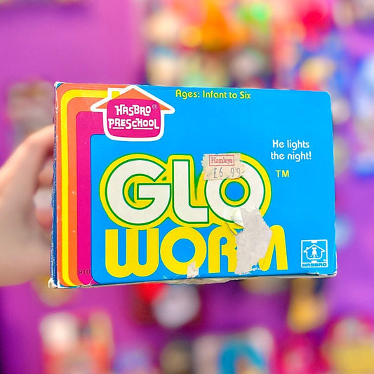Glo Worm - Green Plush (in box, Hasbro, 1982) - PopCultGang