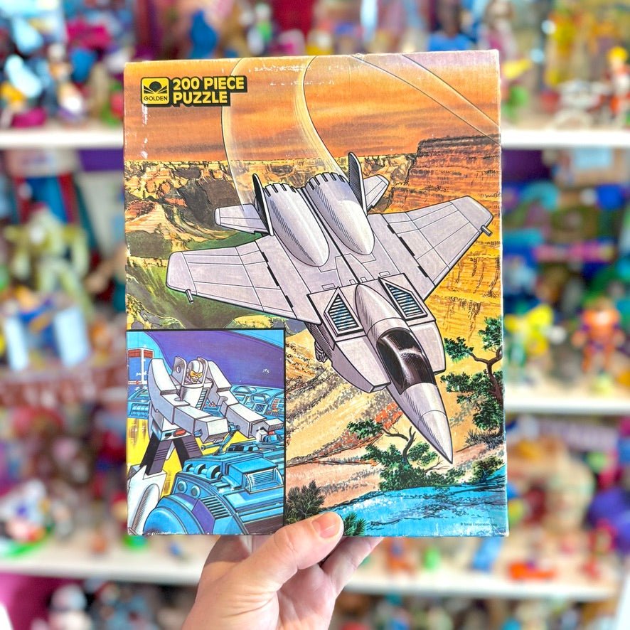 Gobots Puzzle: "Leader 1" Jet Plane Robot Transformer (200 pieces, Tonka, 1984) - PopCultGang