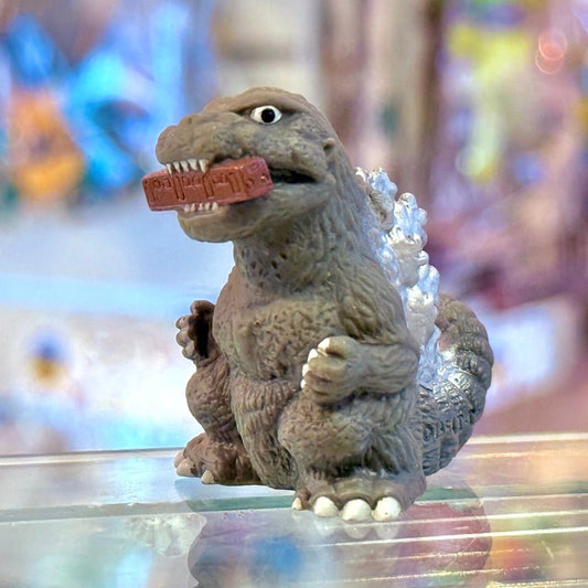 Godzilla: Giant Monsters All Out Attack - "Godzilla 1954 Eating Train" Finger Puppet Figure (Bandai, 2001) - PopCultGang