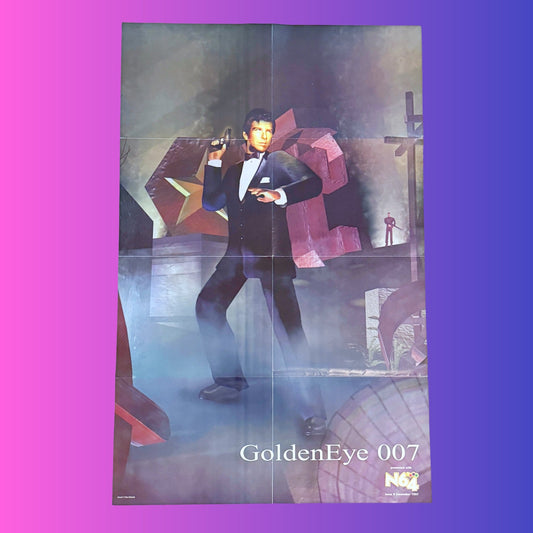 Goldeneye 007: Double Sided Guide Poster (N64 Magazine, 90s) - PopCultGang