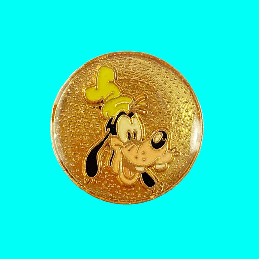 Goofy Face Coin Enamel Pin (Disney, 90s) - PopCultGang