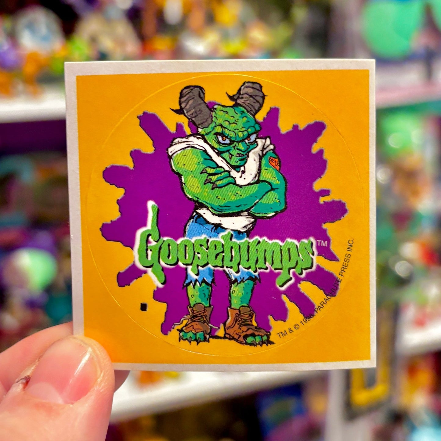 Goosebumps: Fruit Jelly Store Display + Sticker (extremely rare, 90s) - PopCultGang