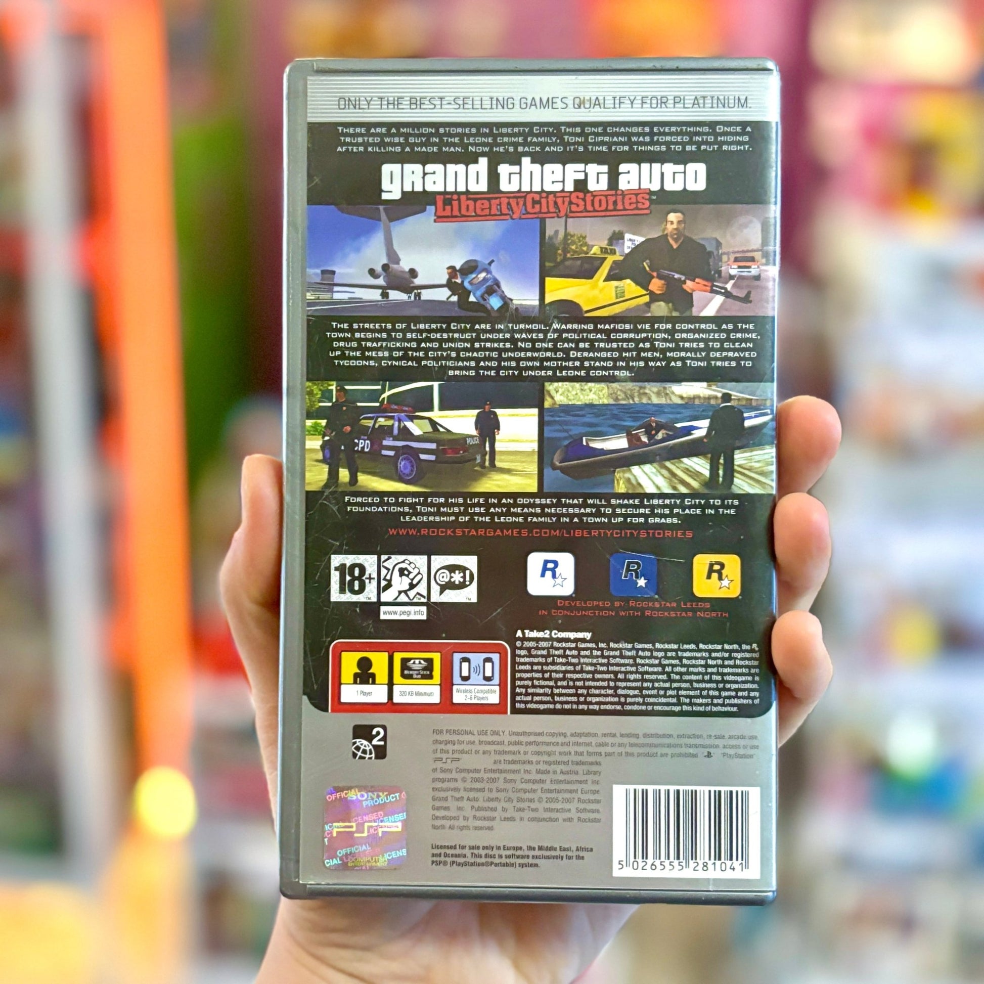 Grand Theft Auto: Liberty City Stories (Platinum, PSP) - PopCultGang