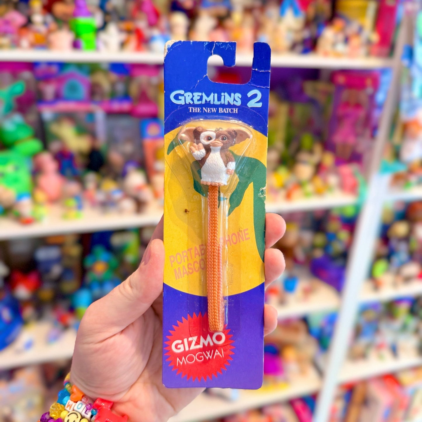 Gremlins 2: Gizmo Hanging Phone Strap (Japanese Exclusive, Warner Bros., 1997) - PopCultGang