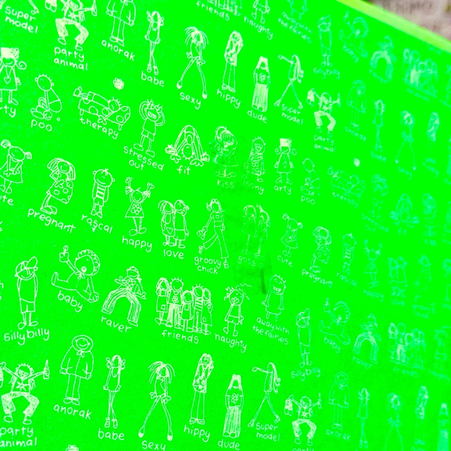 Groovy Chick "Happy" Green Ring - Binder (2000s) - PopCultGang