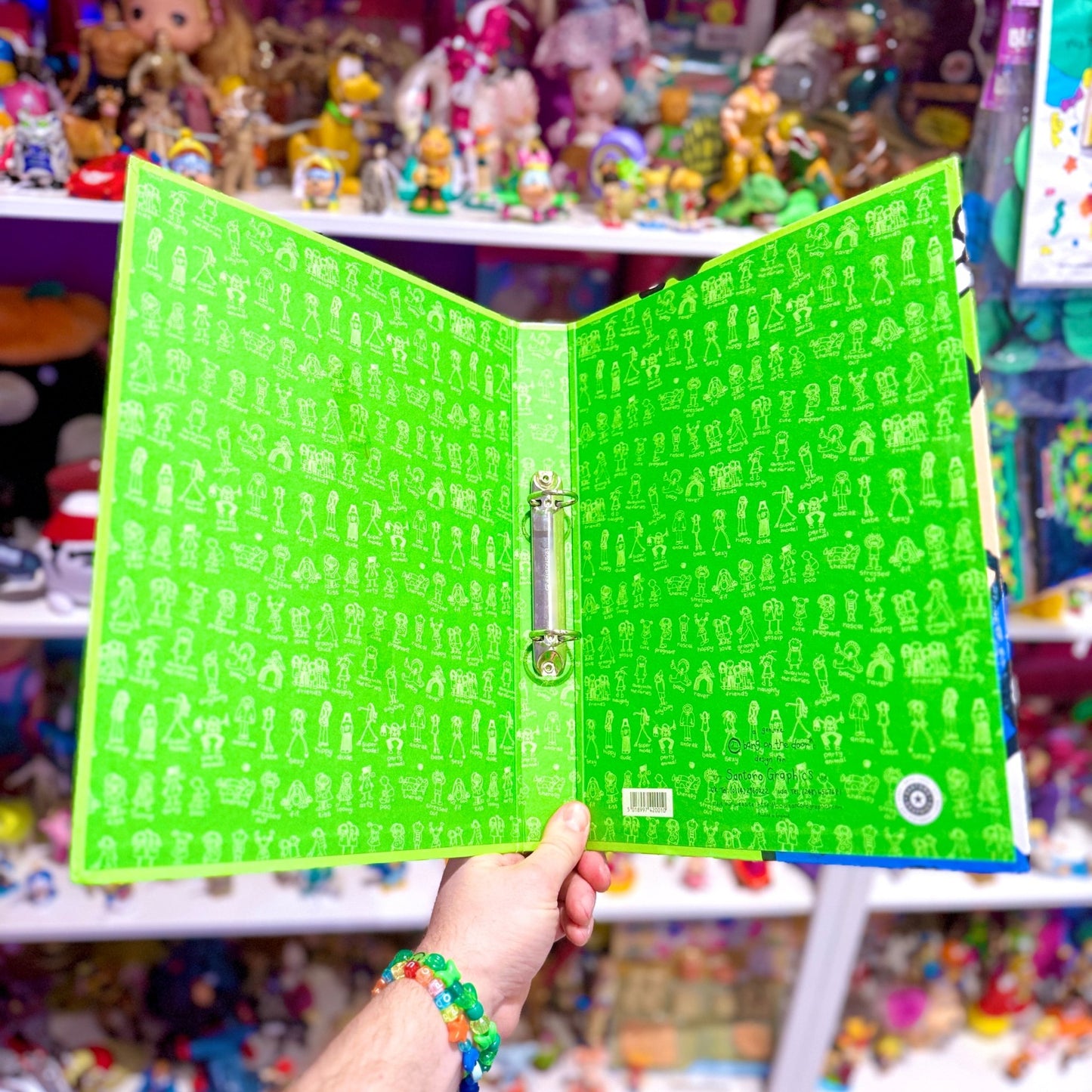 Groovy Chick "Happy" Green Ring - Binder (2000s) - PopCultGang