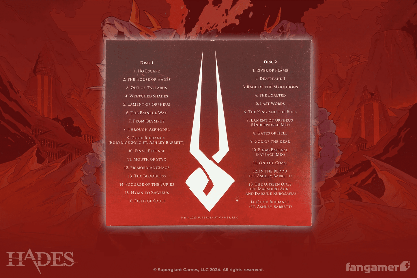 Hades: Original Soundtrack CD (Fangamer) - PopCultGang