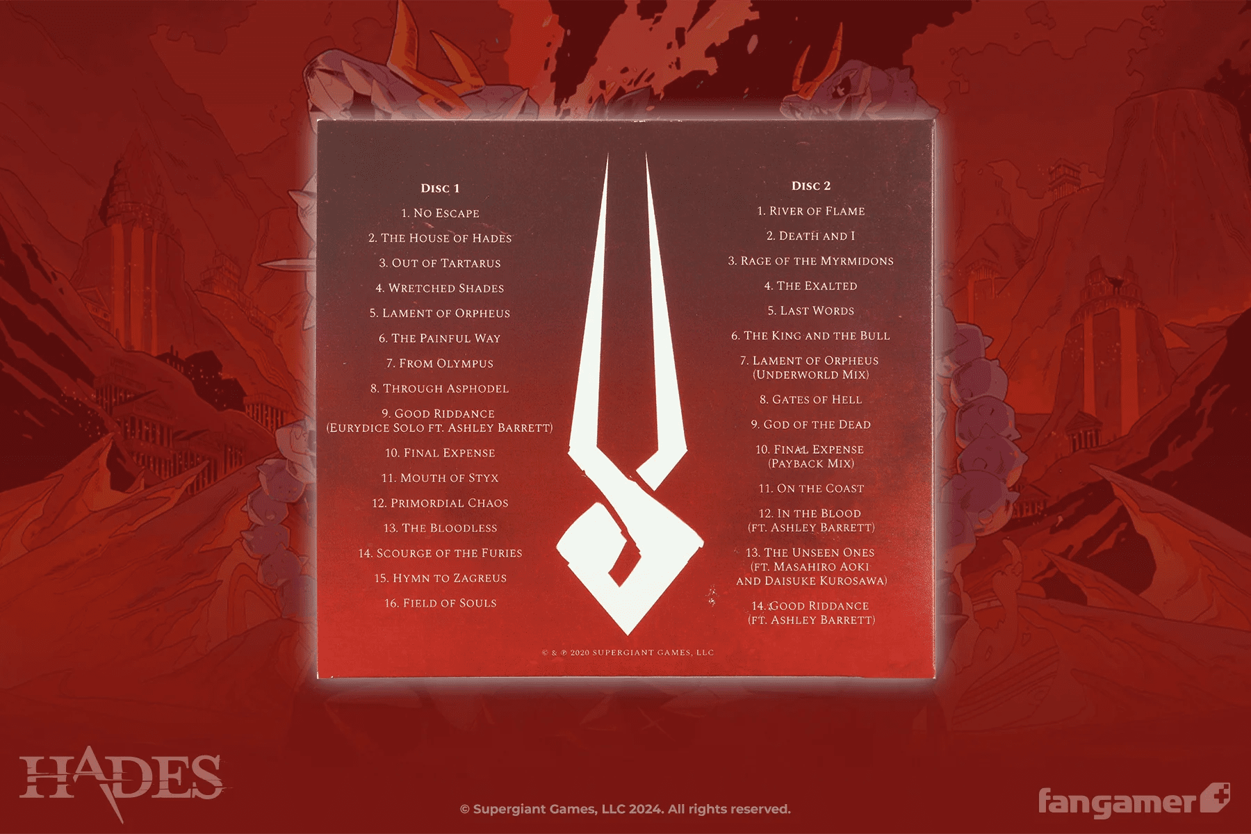 Hades: Original Soundtrack CD (Fangamer) - PopCultGang
