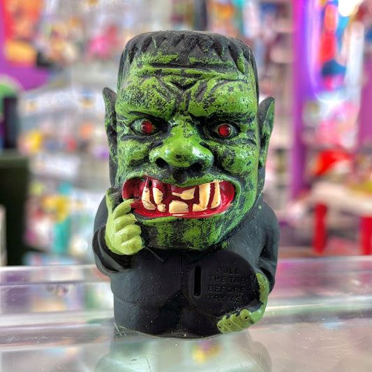 Halloween Pocket Screamer: Teeth Picking Frankenstein's Monster Figure (90s?) - PopCultGang