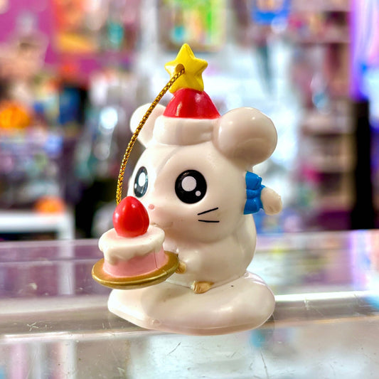 Hamtaro: Bijou With Cake - Christmas Tree Holiday Ornament (2000s) - PopCultGang