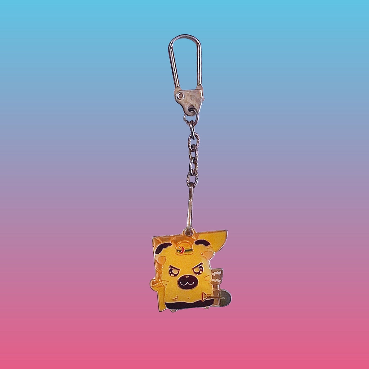 Hamtaro: Boss Metal Charm - Mini Keychain (2000s) - PopCultGang