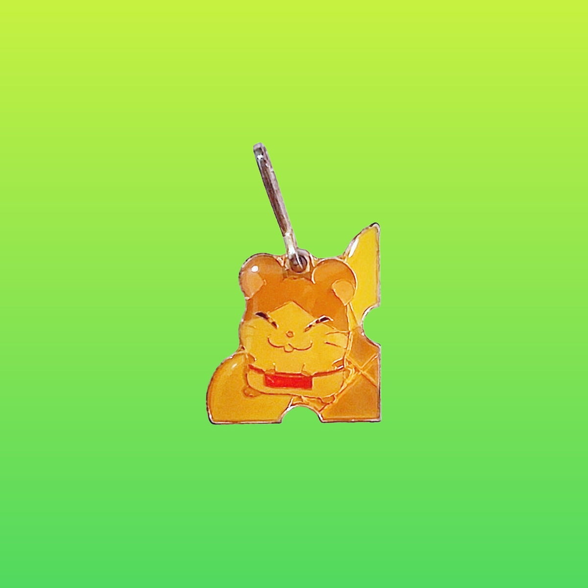 Hamtaro: Howdy Metal Charm - Mini Keychain (2000s) - PopCultGang