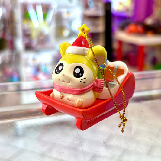 Hamtaro: Pashmina On Sleigh - Christmas Tree Holiday Ornament (2000s) - PopCultGang