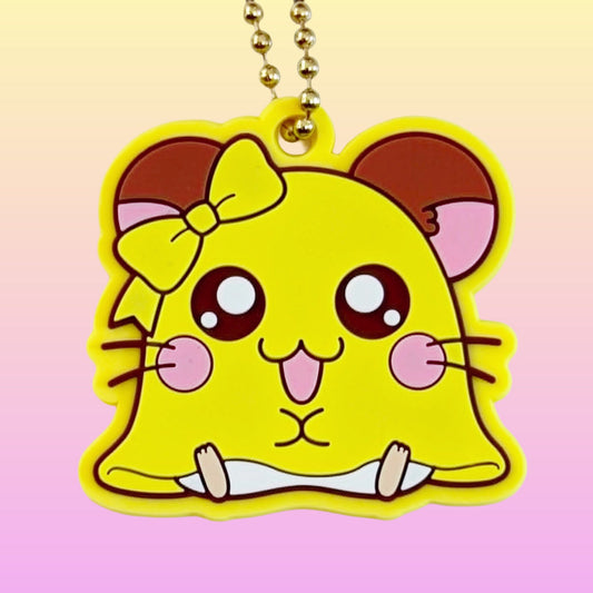 Hamtaro: Penelope Rubber Keychain (Shopro, 2010s) - PopCultGang