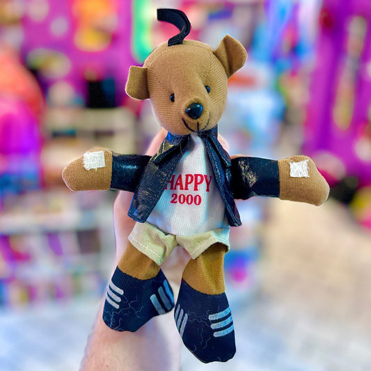 "Happy 2000" - Vintage Plush Teddy Bear - PopCultGang