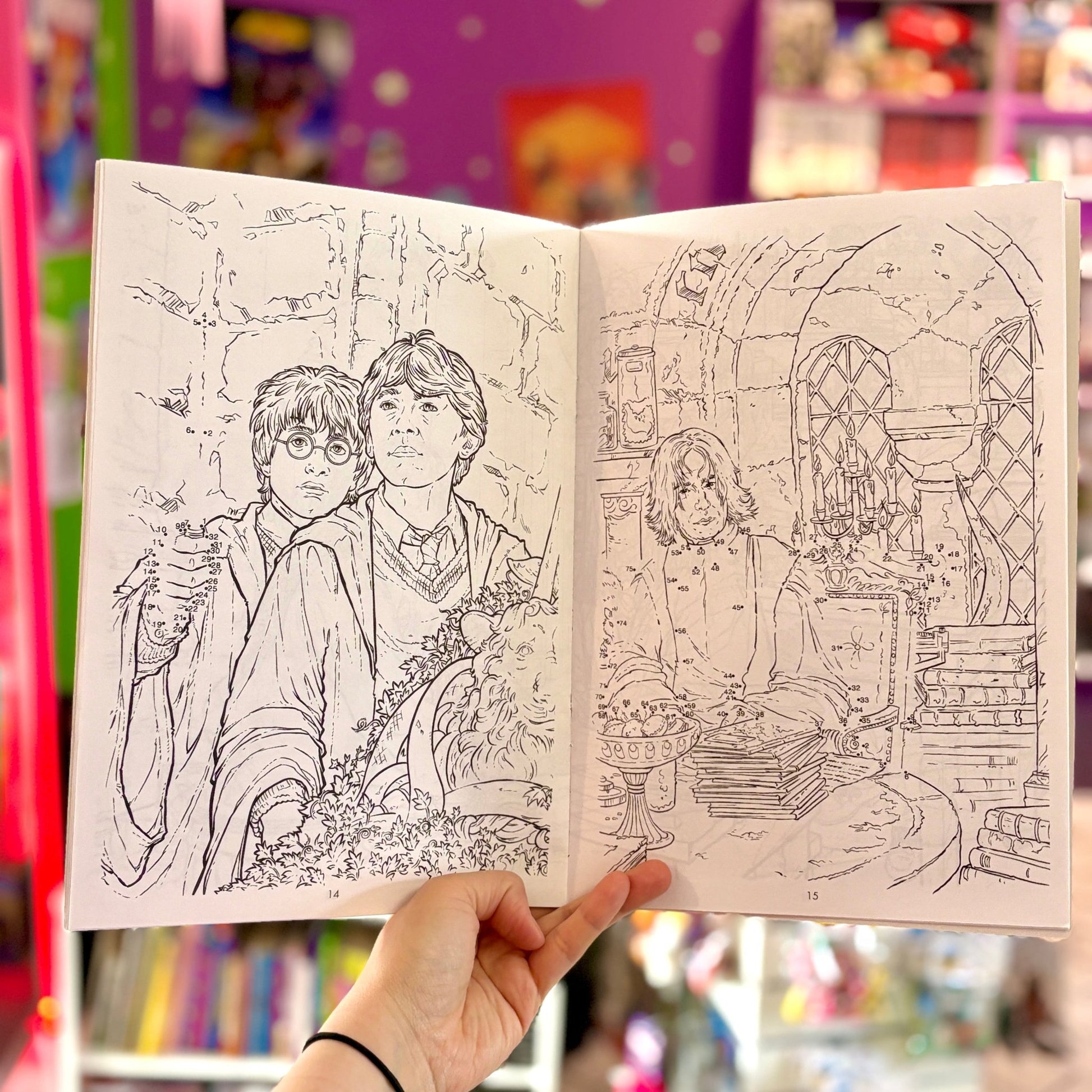 Harry Potter & Chamber of Secrets - Color Dot - to - Dot Booklet (2000s) - PopCultGang