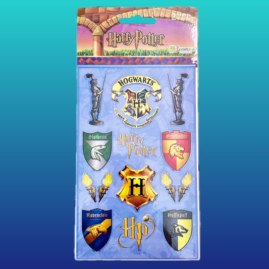 Harry Potter: Hogwarts Emblems Big Sticker Sheets (Sandy Lion, 2001) - PopCultGang