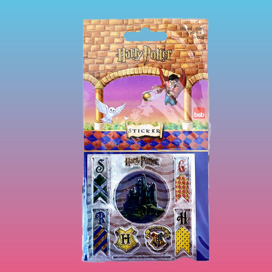 Harry Potter: Shiny House Flag Stickers (BSB, 2001) - PopCultGang