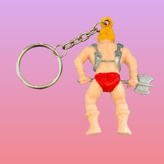 Heman & The Masters of The Universe: Heman PVC Figure MOTU Keychain (80s) - PopCultGang