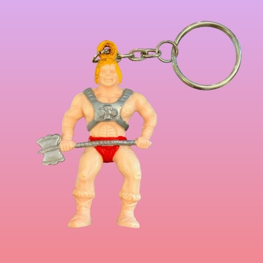 Heman & The Masters of The Universe: Heman PVC Figure MOTU Keychain (80s) - PopCultGang