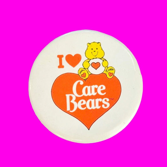 I Love Carebears Pin Badge (80s) - PopCultGang