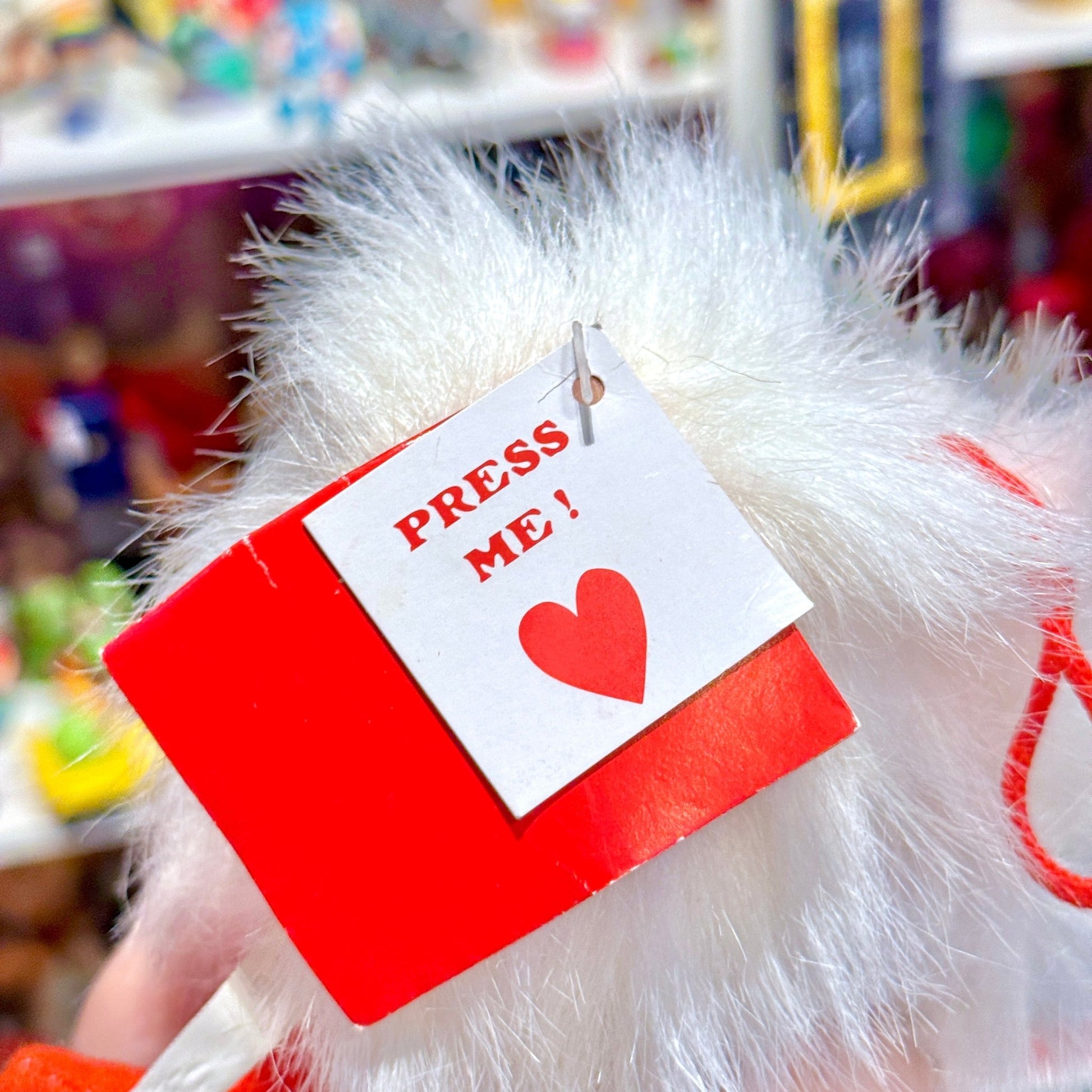 "I Love You" Talking Big Lips Hairball Plush (90s) - PopCultGang