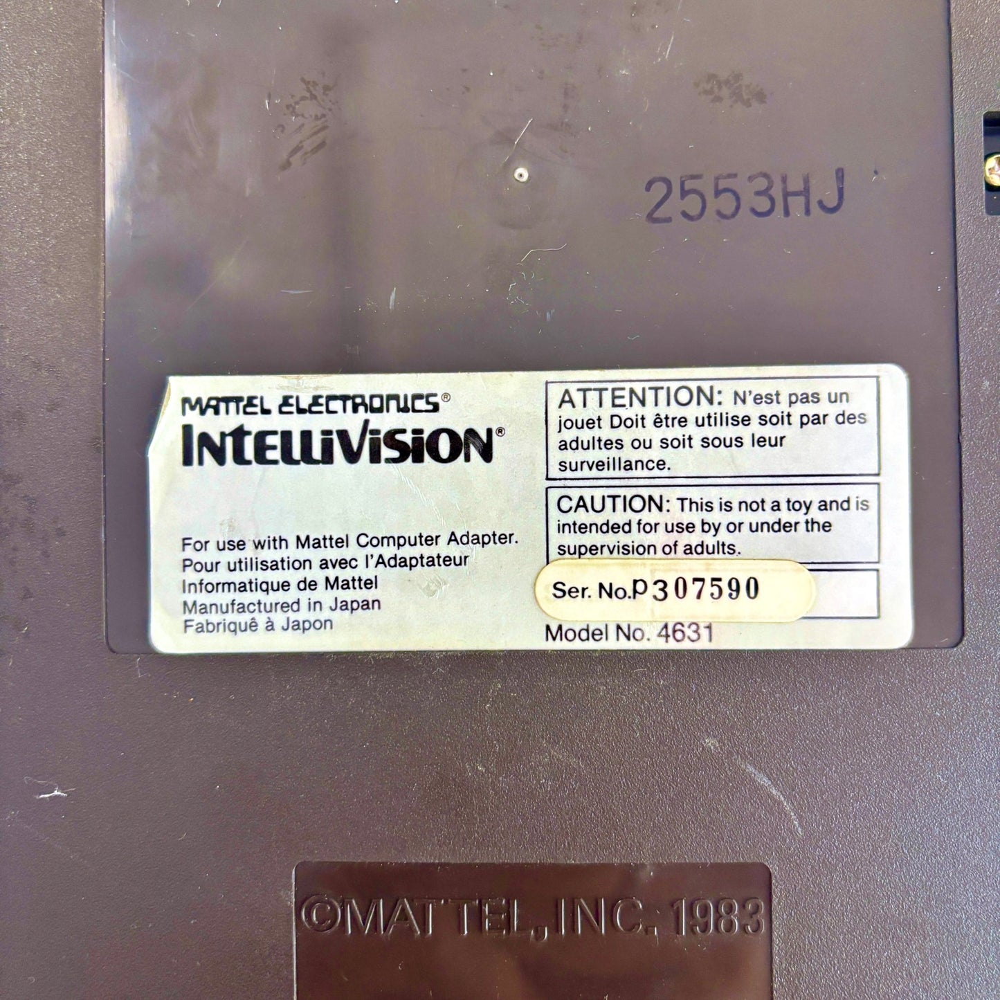 Intellivision Computer Adapter + Computer Keyboard - Intellivision Entertainment Computer System (ECS, 1982) - PopCultGang