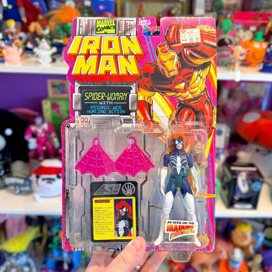 Iron - Man: Spider - Woman Action Figure (MOC, Marvel, Toy Biz, 1994) - PopCultGang