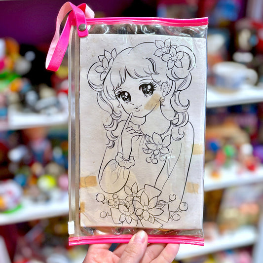 Japanese Vintage Anime Girl Showa Era Pencil Case (80s or before) - PopCultGang