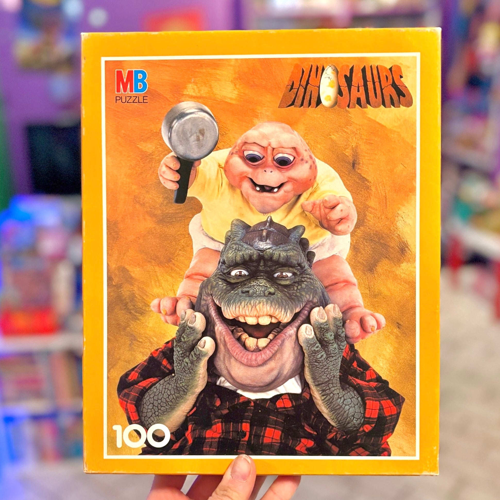 Jim Henson's Dinosaurs: Earl and Baby Sinclair Puzzle Jigsaw (Disney, 100 pieces, 90s) - PopCultGang