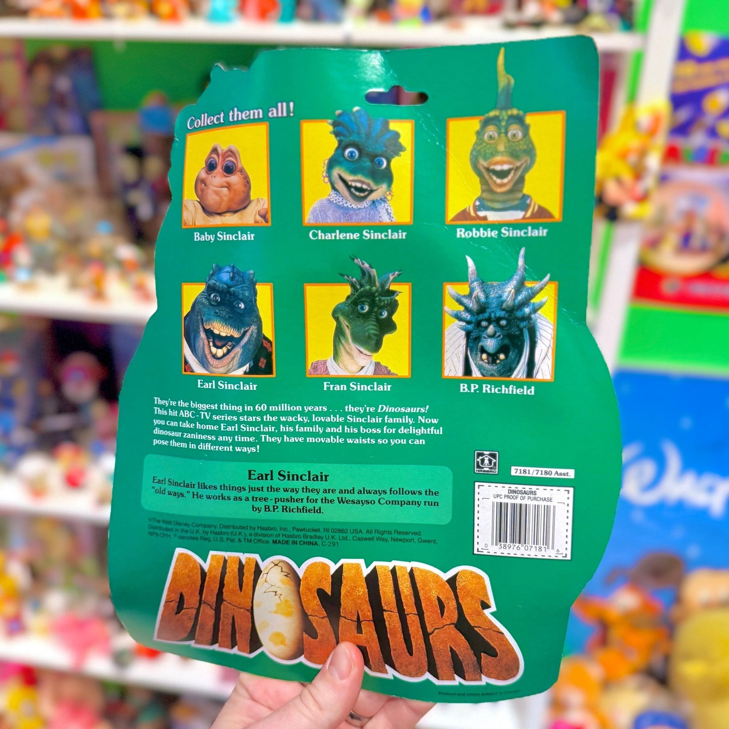 Jim Henson’s Dinosaurs: Earl Sinclair Action Figure (MOC, Disney, 90s) - PopCultGang