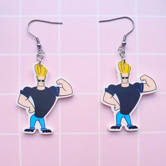 Johnny Bravo Earrings - PopCultGang