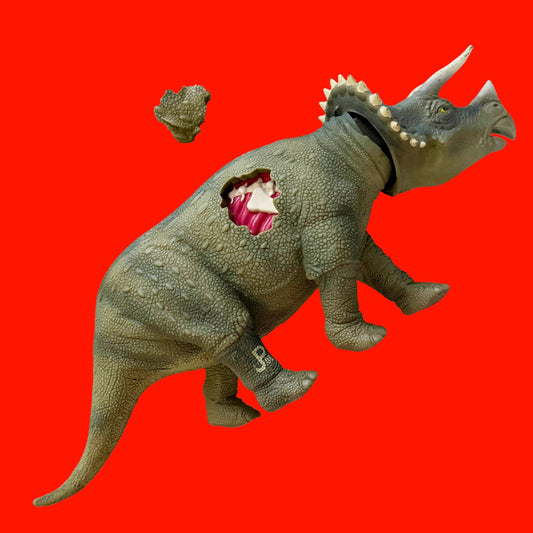 Jurassic Park: Battle Damaged Triceratops Action Figure (Kenner, 1993) - PopCultGang