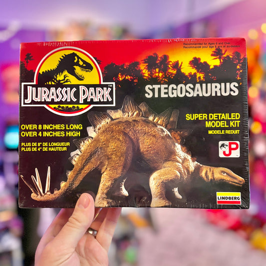 Jurassic Park: Stegosaurus Super Deatiled Model Kit (sealed, Lindberg, 1992) - PopCultGang