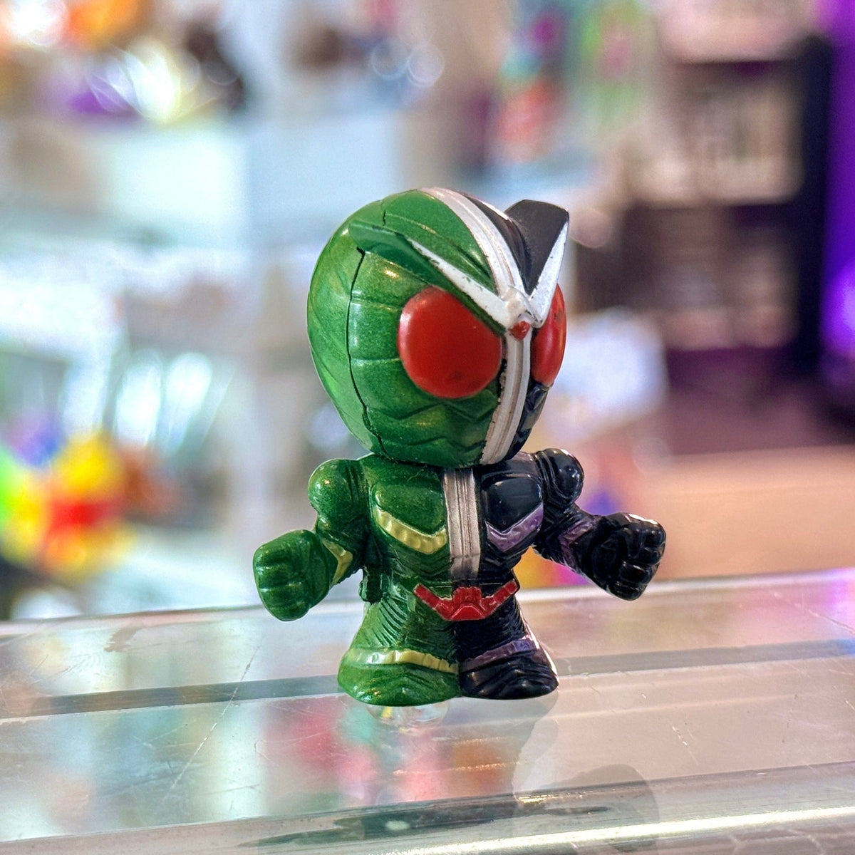Kamen Rider: Cyclone Joker Form Finger Puppet Vinyl Figure (Bandai, 2000s) - PopCultGang